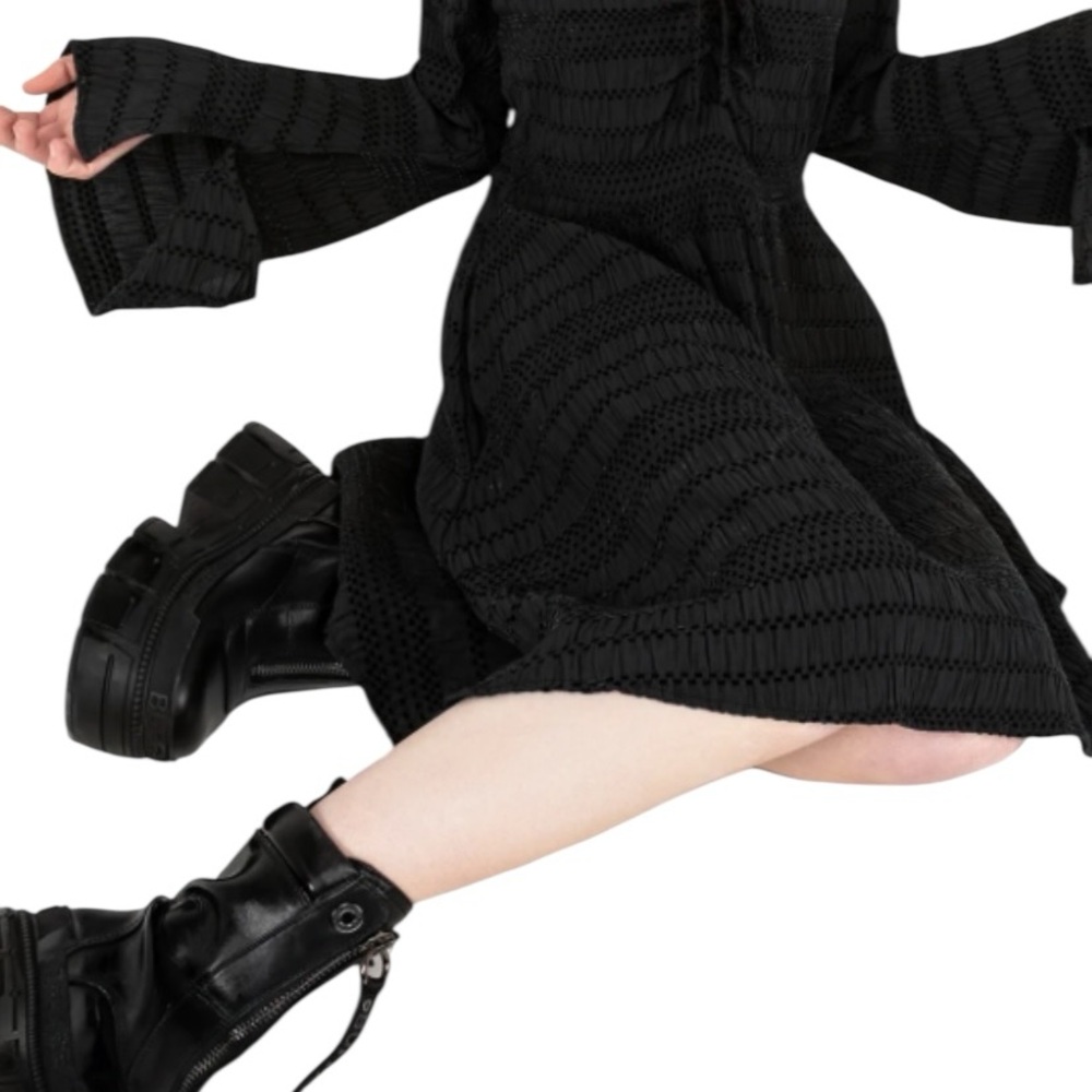 Disturbia Goth  BathsLeba Black mini dress witchy vampire